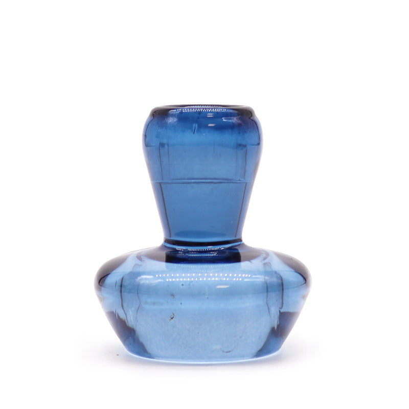 Royal Blue Mushroom Flip Glass Candle Holder