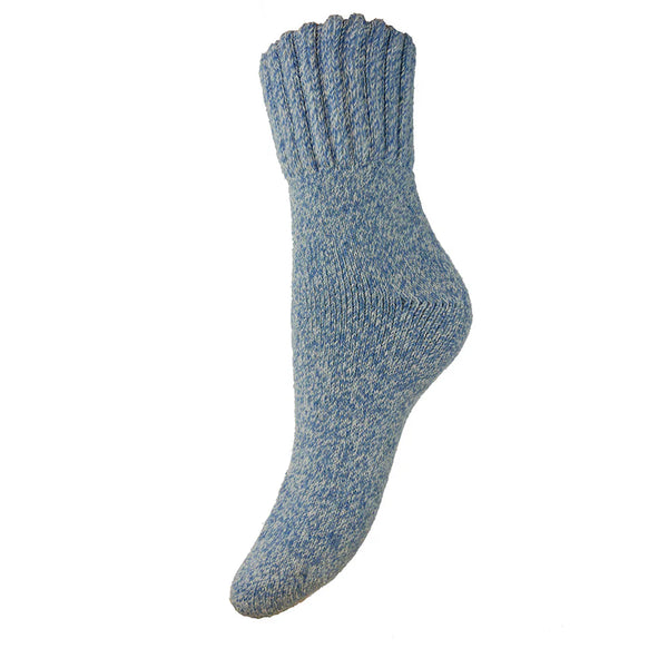 WS588 Thick Blue Wool Blend Socks (UK4-7)