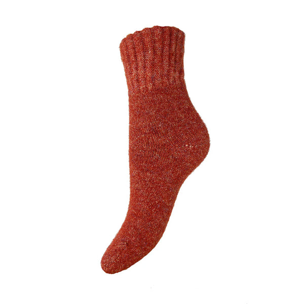 WS609 Thick Brown Wool Blend Socks (UK4-7)
