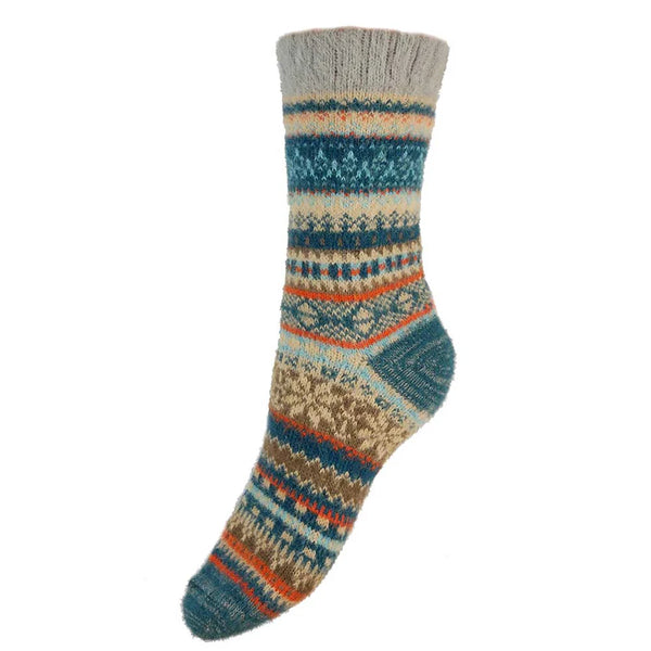 WS613 Fawn Nordic Wool Blend Socks (UK4-7)