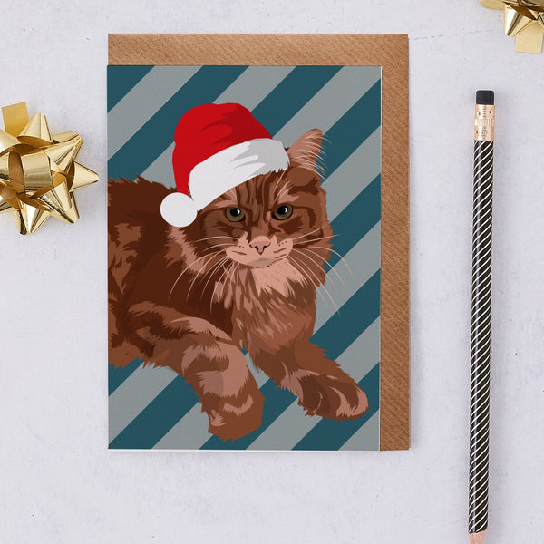 Xmas Greetings Card Whiskey By Lorna Syson